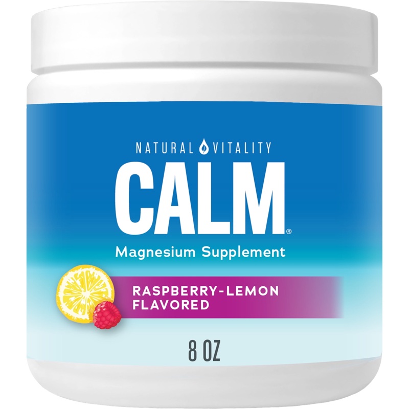 Suplemento De Citrate De Magnesio Calm Natural Vitality 567g Raspberry Limon