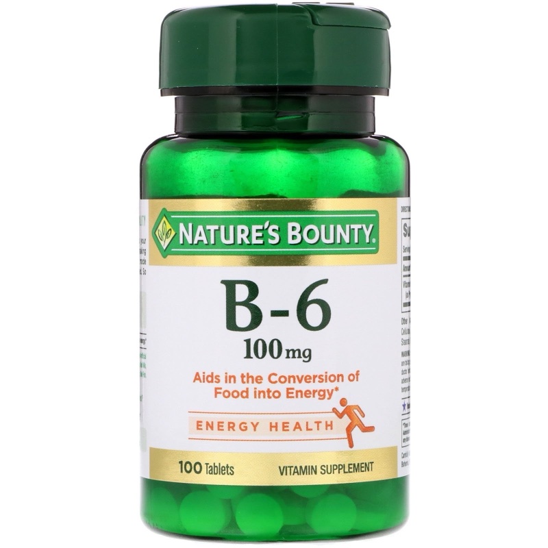 Vitamina B6 100mg (piridoxina Hcl) Energia Y Corazon 250 Cap Sin Sabor