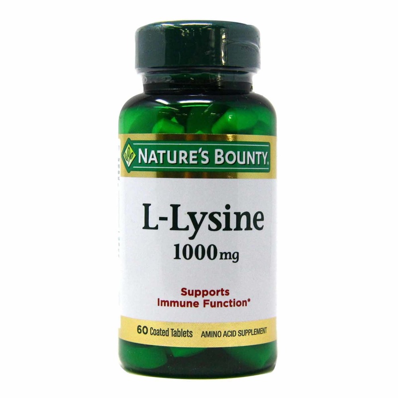 L-lisina L-lysine 1000 Mg Doble Potencia | Aminoácido 100 Ct Sin Sabor